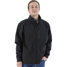 Black Water Resistant Softshell Jacket and Liner 