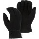 Winter Lined Black Deerskin Drivers Glove