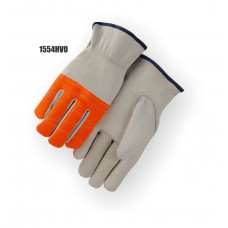 Driver Goatskin High Visibility Orange Glove