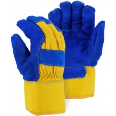 1600W Winter Lined Waterproof Cowhide Leather Palm Glove