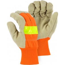 Winter Lined Split Pigskin Leather Palm Glove