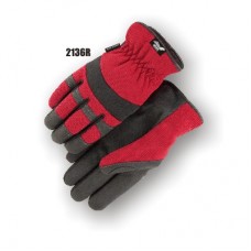 Armorskin Synthetic Leather Red Glove