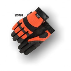 Armorskin Synthetic Palm Velcro Orange Glove