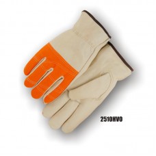 Drivers Cow High Visibility Orange Glove
