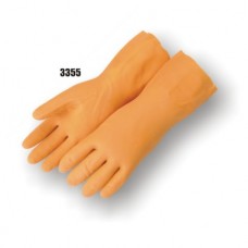 Latex Orange Gloves