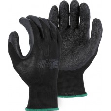 Nylon Rubber Palm Dipped Knit Wrist Black/Black SuperDex Glove