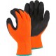 Polar Penguin High Visibility Orange Latex Palm Winter Glove No Logo