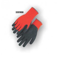 Hi-Vis Orange Knit Rubber Palm Glove No Logo