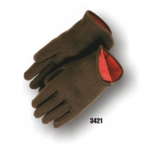 Jersey Red Fleece Lined Gloves