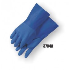 Pvc Double Dipped Blue Gloves