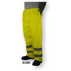 High Visibility Waterproof trouser matches any of the high visibility jackets, Yellow