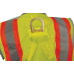 Orange Two-tone High Visibility Class 2 D-ring Pass Thru Vest