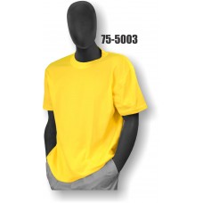 Premium Birdseye Eye Material, Short Sleeve T-Shirt, 100% Polyester, Non-ANSI, Yellow
