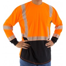 High Visibility Orange Long Sleeve Shirt