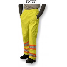 Hi-Vis PU Yellow Rain Pant