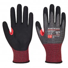 CS Cut F18 Nitrile Glove Black - PortwestGloves