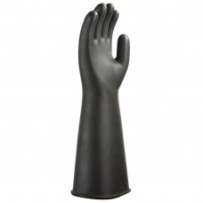 Heavyweight Latex Rubber Gauntlet Black - PortwestGloves