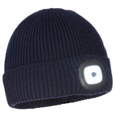 Workman's LED Beanie Navy- PortwestCap