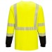 FR Hi-Vis 2-Tone Crew Yellow/Black- PortwestTShirt