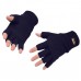 Fingerless Knit Insulatex Glove Black - PortwestGloves