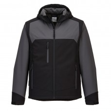 KX3 Hooded Softshell (3L) Black Gray - PortwestJacket