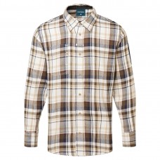 KX3 Plaid Work Shirt Brown Check - PortwestTShirt