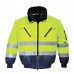 HI-Vis 3-in-1 Pilot Jacket Yellow/Navy - PortwestJacket
