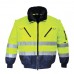 HI-Vis 3-in-1 Pilot Jacket Yellow/Navy - PortwestJacket