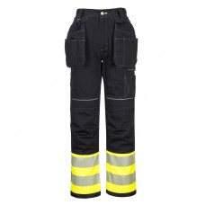 PW3 Hi-Vis Removable Holster Pants Yellow/Black - PortwestPants