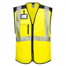 PW3 Hi-Vis Executive Vest Yellow/Black - PortwestVest