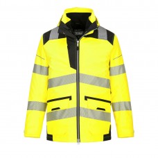 PW3 Hi-Vis 5-in-1 Jacket Yellow/Black - PortwestJacket