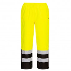 Hi-Vis Lined Rain Pants Yellow/Black - PortwestPants