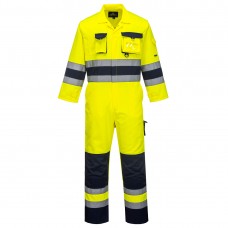 Nantes Hi-Vis Coverall Yellow/Navy - PortwestCoverall