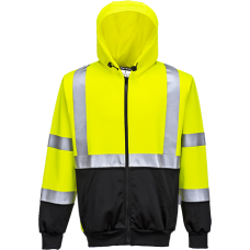 Hi-Vis 2-Tone Zipped Hoodie