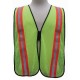 Lime Mesh Safety Vest – Contrasting Vertical Stripe 