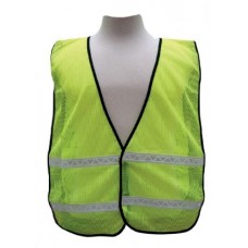 Lime Mesh Safety Vest – Double horizontal Stripes