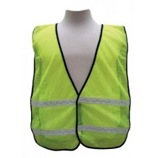 Lime Mesh Safety Vest – Double horizontal Stripes