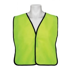 Lime tight woven mesh vest, no stripe
