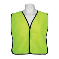 Lime Tight Woven Mesh Safety Vest – No Stripes