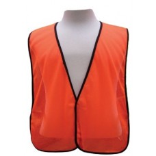 Orange Mesh Safety Vest – No Stripes