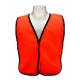 Orange Tight Woven Mesh Safety Vest – No Stripes