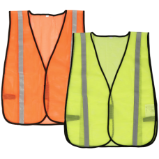 Compact Mesh Safety Vest Black Piping - Viking