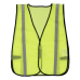 Compact Mesh Safety Vest Black Piping