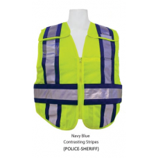 Lime (Police) Public Safety Vest with contrasting stripes